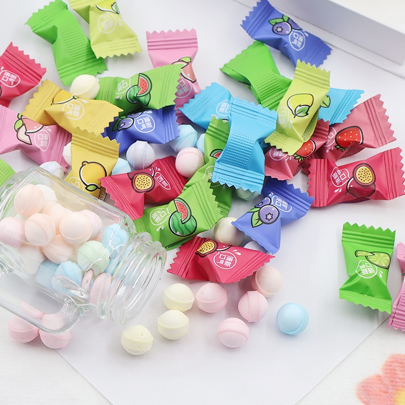 Kẹo Ngậm Trái Cây Mix 12 Vị Thơm miệng mát lạnh, bổ sung Vitamin C gói 100, 200g, 300g
