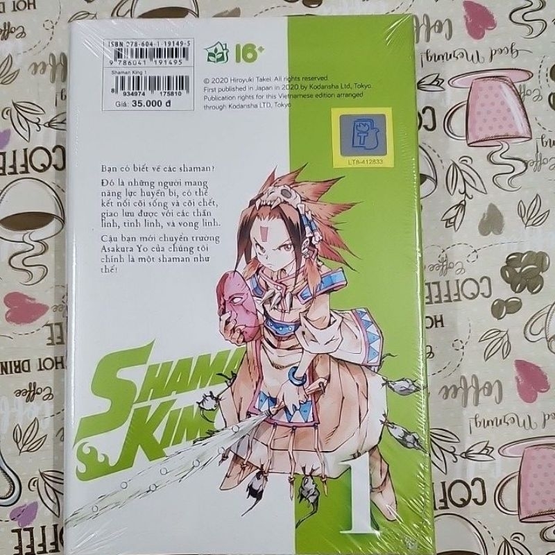 Shaman king tập 1 nguyên seal có ố vàng nhẹ  NXB Trẻ