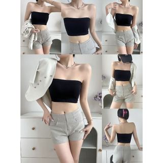Áo ống cúp ngực có đệm mút freesize chất thun co giãn yocos bra049
