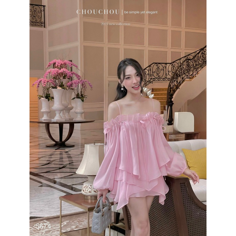 ĐẦM HỒNG RỚT VAI BBD