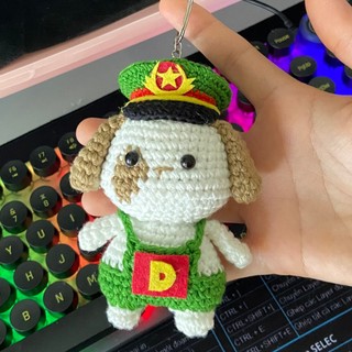 Gấu bộ đội len handmade ( ib chọn mẫu)