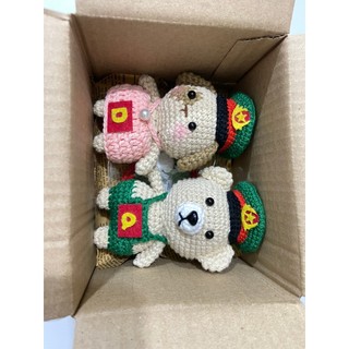 Gấu bộ đội len handmade ( ib chọn mẫu)