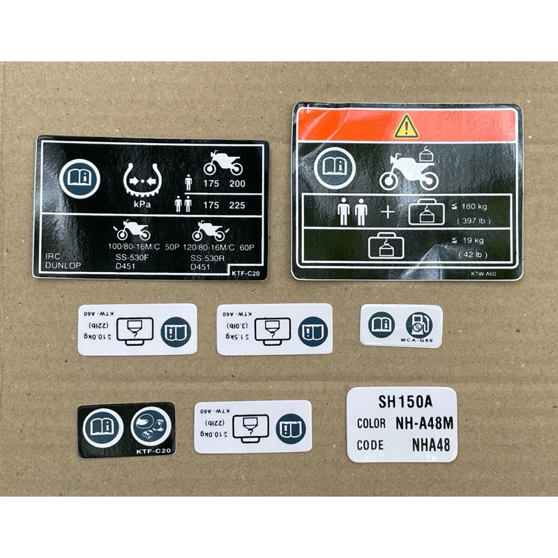 TEM THÔNG SỐ SH 150i, SH MODE 2019, SH MODE 2022