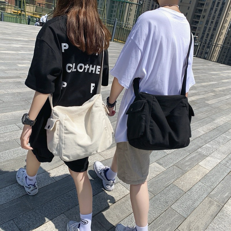 TÚI ĐEO CHÉO NAM CANVAS CỠ LỚN , DÀNH CHO HỌC SINH , SINH VIÊN , ĐI HỌC ĐI CHƠI