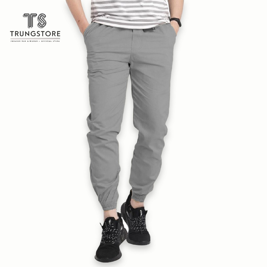 Quần Jogger Kaki Hàn Quốc TrungStore - Thiết Kế Trẻ Trung, Năng Động, Thoải Mái, Thoáng Mát Phù Hợp Mọi Lứa Tuổi
