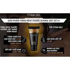 Gel titan. Gel tăng kích thước dương vật. Titan Gold phiên bản năng cấp.