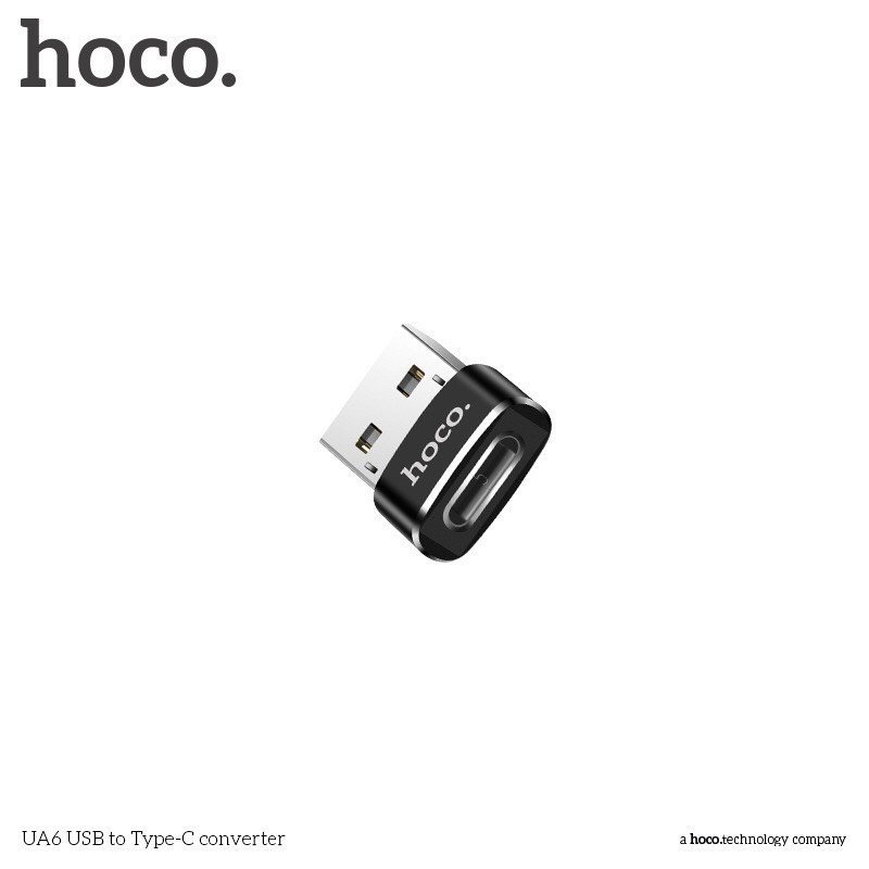 Đầu chuyển USB sang Type C Hoco UA6 dòng USB OTG nhỏ gọn
