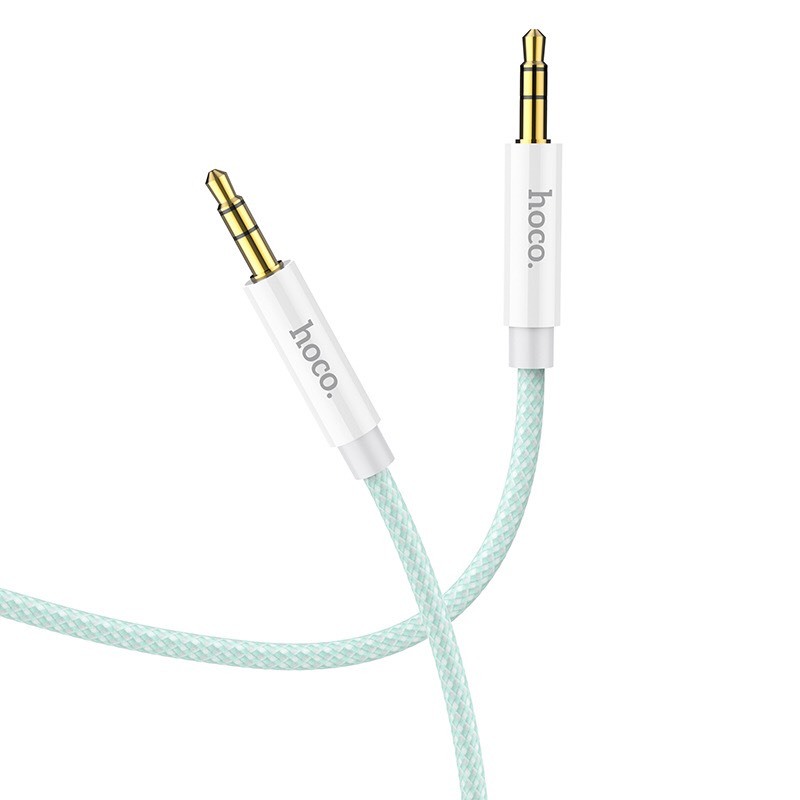 Dây tín hiệu 2 đầu 3.5mm Hoco UPA19 có độ dài 1m và 2m, chất liệu dây bện nylon + TPE