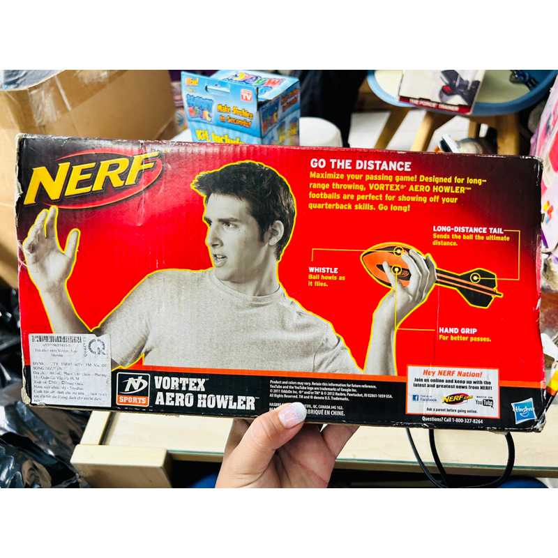 Đồ chơi Bóng Nerf Sport Mega Aero Howler Football Orange