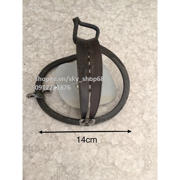 Cạm bẫy thú tặng lẫy gắn bàn tôn loại cạm 14cm hàng đẹp