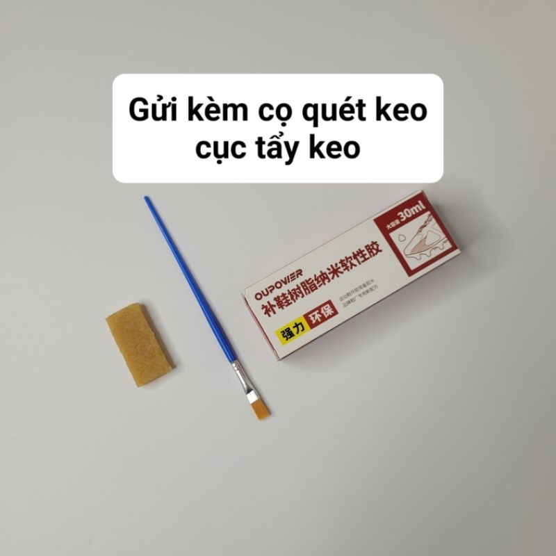 Keo dán giày OUPOWER, dán giày da tự nhiên, da tổng hợp - không gây khô gãy da giày