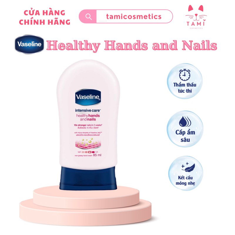 Kem Dưỡng Da Tay Và Móng Vaseline Intensive Care 85ml
