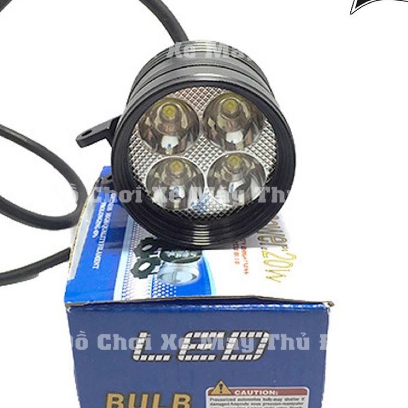 Đèn Led trợ sáng L4 ngắn siêu sáng 3 chế độ chống nước
