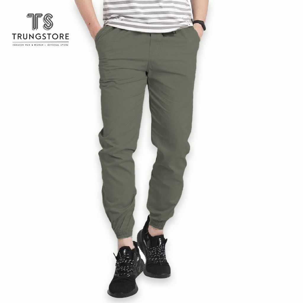 Quần Jogger Kaki Nam Basic Trẻ Trung, Kaki Dày Dặn, Co Giãn, Cao Cấp