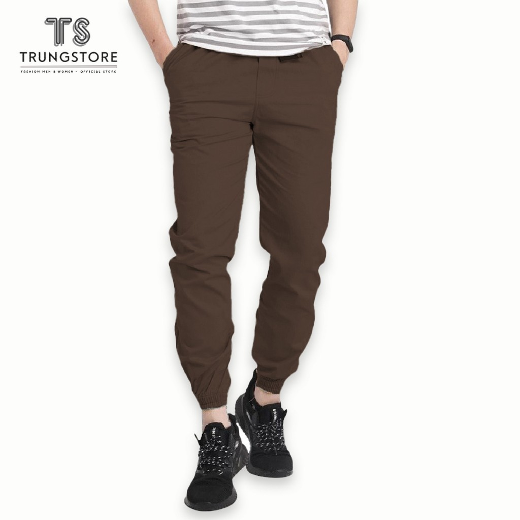 Quần Jogger Kaki Nam Basic Trẻ Trung, Kaki Dày Dặn, Co Giãn, Cao Cấp