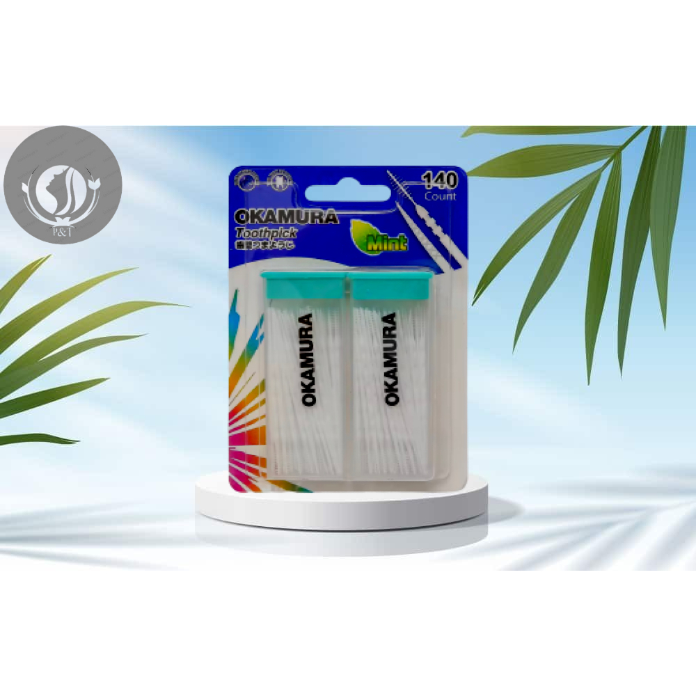 Tăm Nhựa Okamura 140 Cây Chất Lượng Nhật Bản.