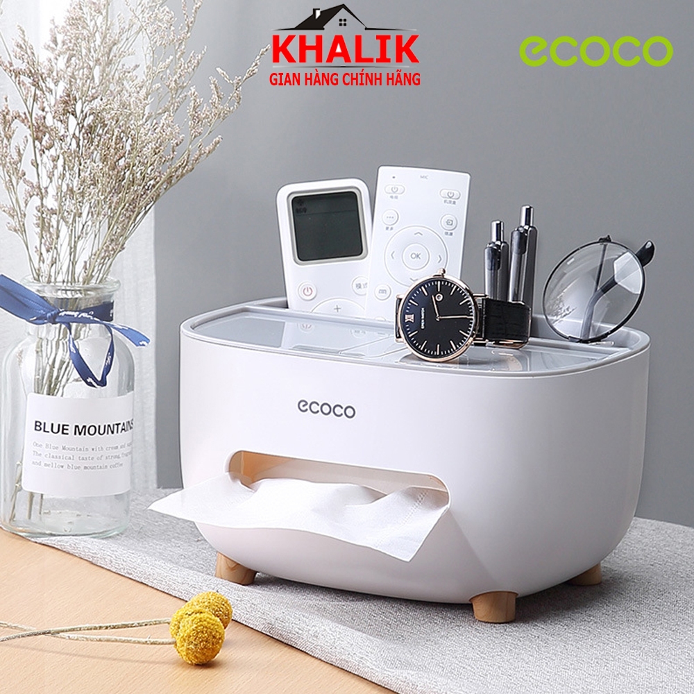 Hộp đựng khăn giấy để bàn Ecoco E2009 đa năng cao cấp (đủ màu lựa chọn)
