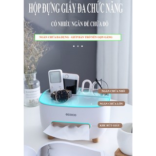 Hộp đựng khăn giấy để bàn Ecoco E2009 đa năng cao cấp (đủ màu lựa chọn)