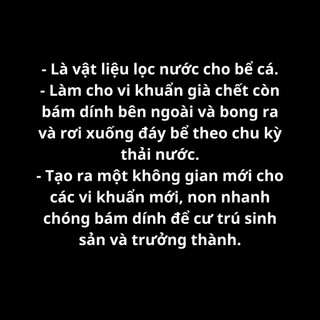 Hạt Lọc Kaldnes Micro (kanet) Cho Hồ Koi Túi 1 kg ,Lọc Nước Bể Cá.