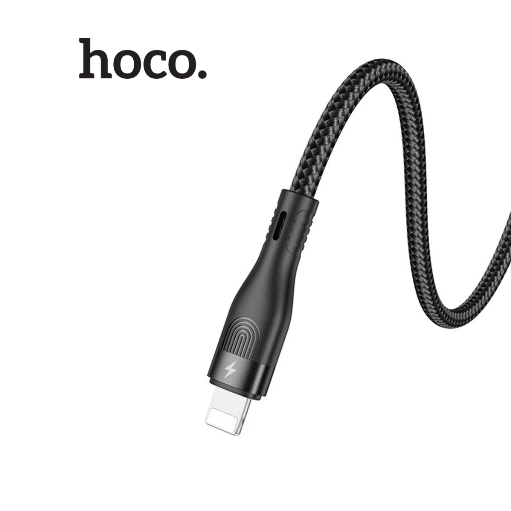 Cáp sạc Hoco DU14 3A, truyền dữ liệu , Lõi hợp kim aluminum dây dù siêu bền,dùng cho IP10/11/12  dài 1M
