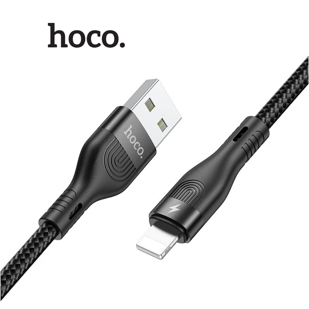 Cáp sạc Hoco DU14 3A, truyền dữ liệu , Lõi hợp kim aluminum dây dù siêu bền,dùng cho IP10/11/12  dài 1M