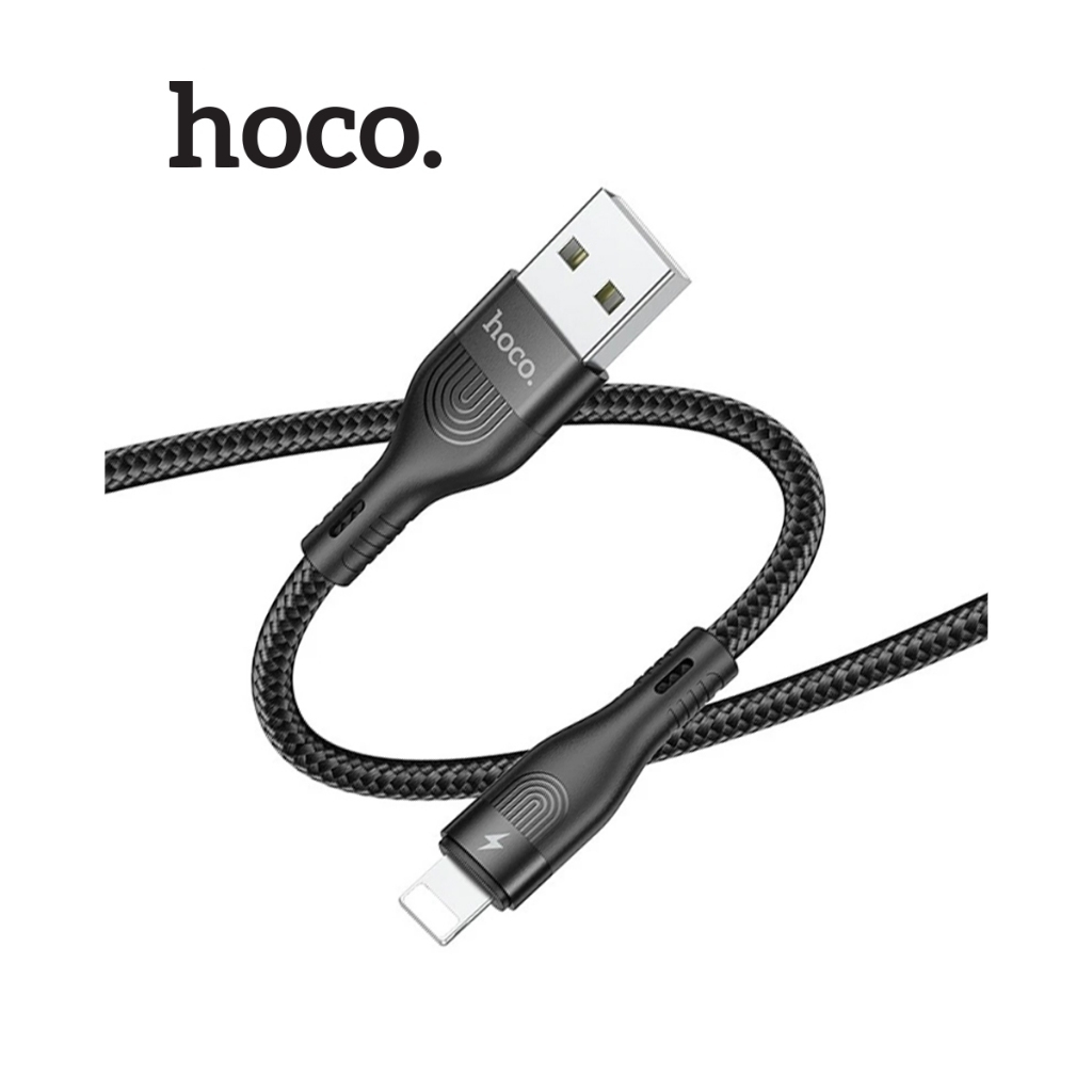 Cáp sạc Hoco DU14 3A, truyền dữ liệu , Lõi hợp kim aluminum dây dù siêu bền,dùng cho IP10/11/12  dài 1M