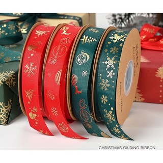 Dây Ruy Băng Lụa Chữ_❤️Noel_Merry Chrismast❤️ _Cuộn 25m  