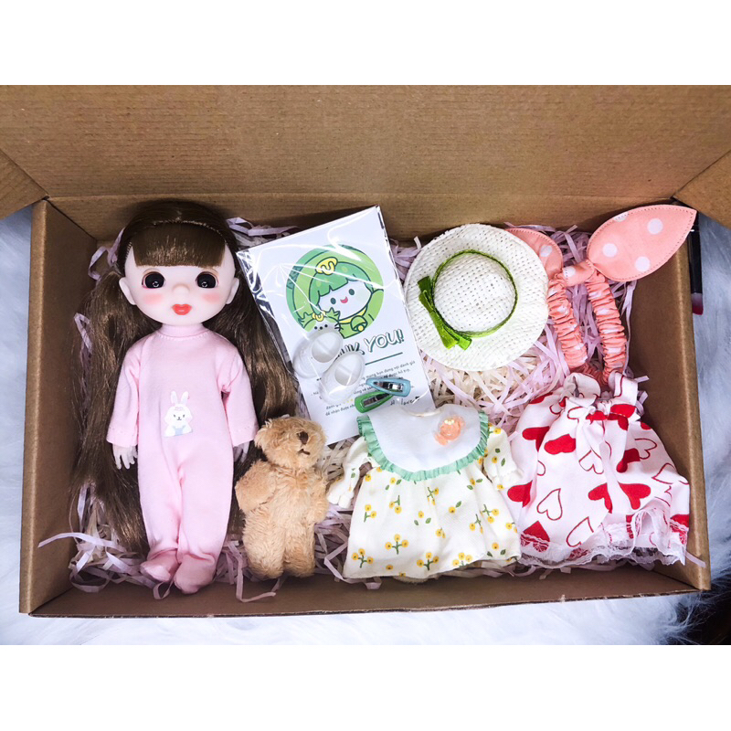 Hộp quà búp bê liu liu 1/8, quà tặng sinh nhật