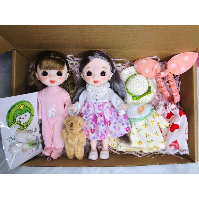 Hộp quà búp bê liu liu 1/8, quà tặng sinh nhật