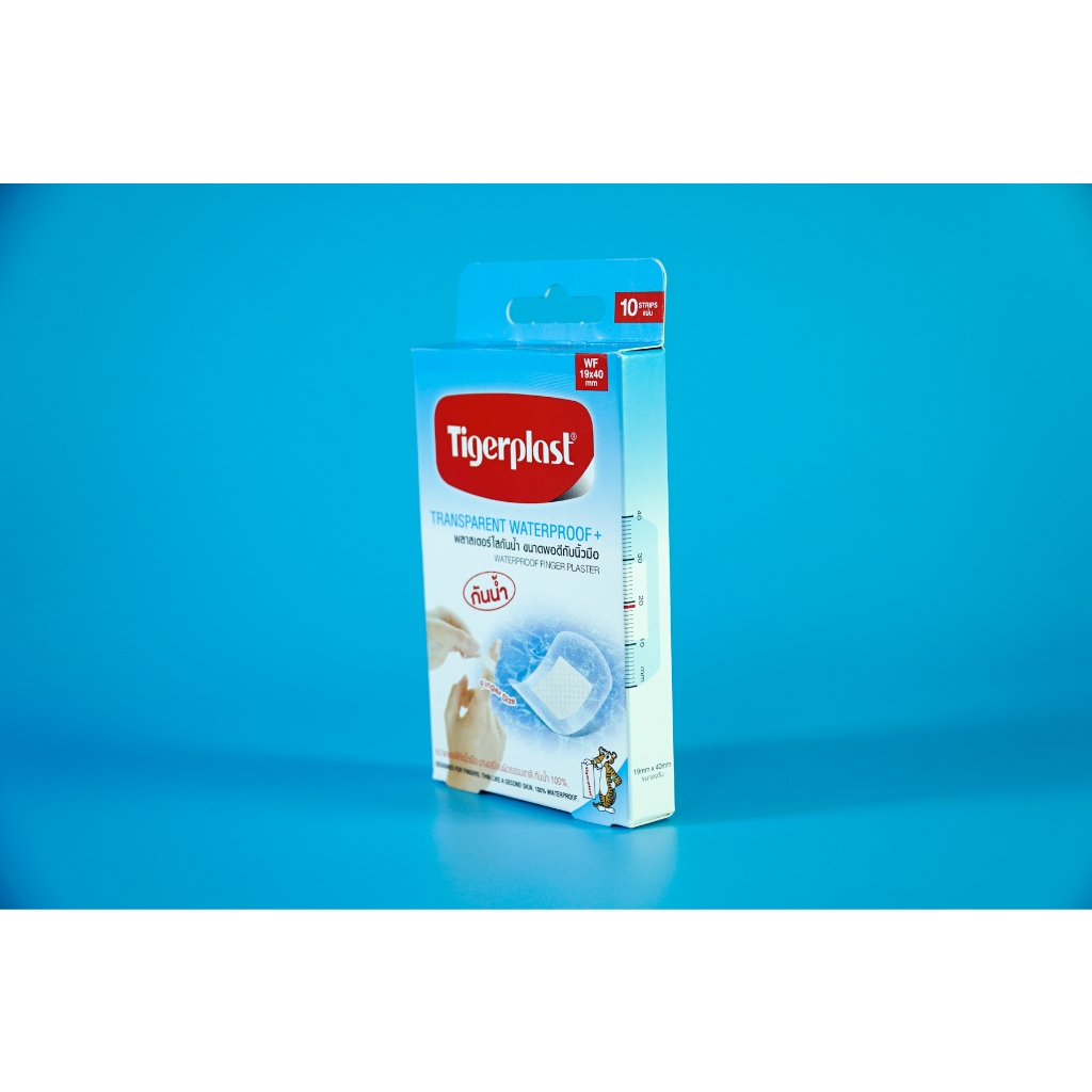 Băng gạc vết thương chống nước Tigerplast Waterproof siêu dính, trong suốt - Nhiều cỡ, tấm nhỏ