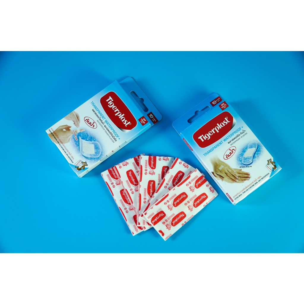 Băng gạc vết thương chống nước Tigerplast Waterproof siêu dính, trong suốt - Nhiều cỡ, tấm nhỏ