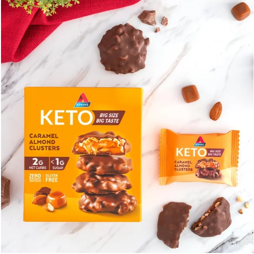 Bánh dinh dưỡng vị caramel hạnh nhân - Keto Atkins