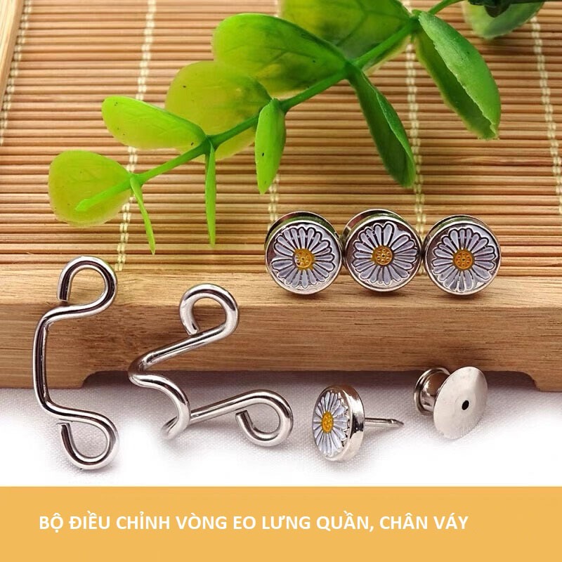 Bộ nút gài, khuy cài điều chỉnh lưng eo quần jean - short - chân váy TUTITOSA