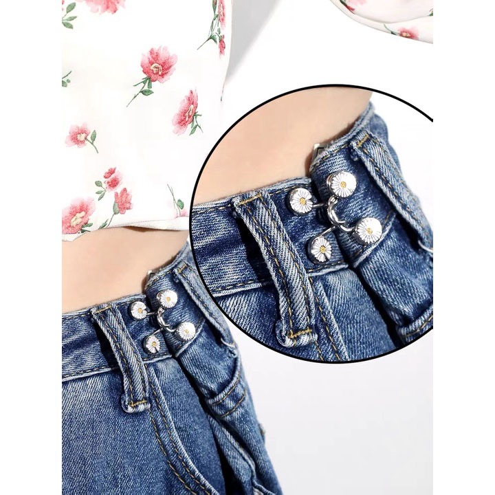 Bộ nút gài, khuy cài điều chỉnh lưng eo quần jean - short - chân váy TUTITOSA