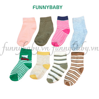 Tất cho bé trai bé gái, vớ em bé hàng xuất dư cotton đẹp nhiều màu sắc