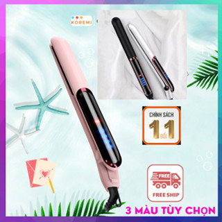 Máy duỗi tóc đa năng 3in1 KOREMI Chất liệu gốm làm nóng nhanh kẹp không rít tóc giúp ngừa hư tổn an toàn dễ sử dụng 
