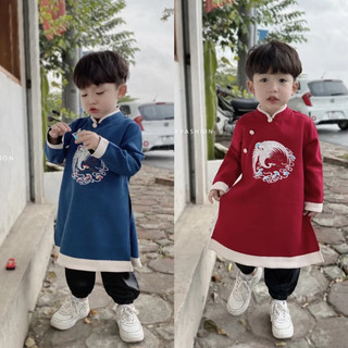 Áo dài đẹp xinh xắn cho bé trai 🍒freeship🍒áo dài tết