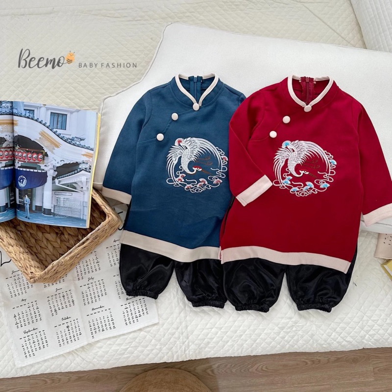 Áo dài đẹp xinh xắn cho bé trai 🍒FREESHIP🍒Áo dài tết