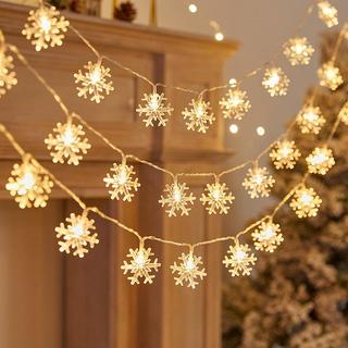 Dây đèn Led nháy hình bông tuyết, đèn led nháy giọt nước Nibi trang trí phòng ngủ, trang trí Noel, trang trí Tết