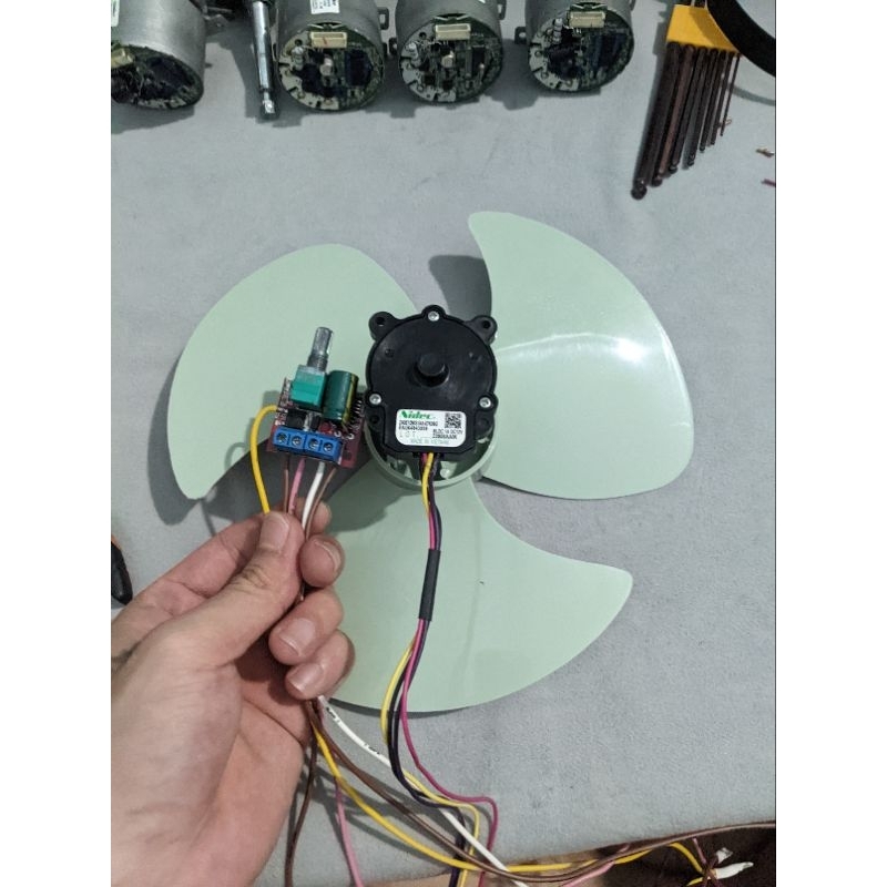 COMBO motor nidec 12V1A - Mạch PWM - Cánh senko B2