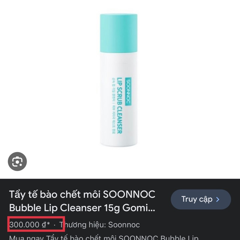 Tẩy tế bào chết môi SOONNOC Bubble Lip Cleanser 15g