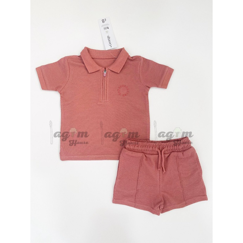 Set quần áo polo xám tan George_hàng chính hãng authentic