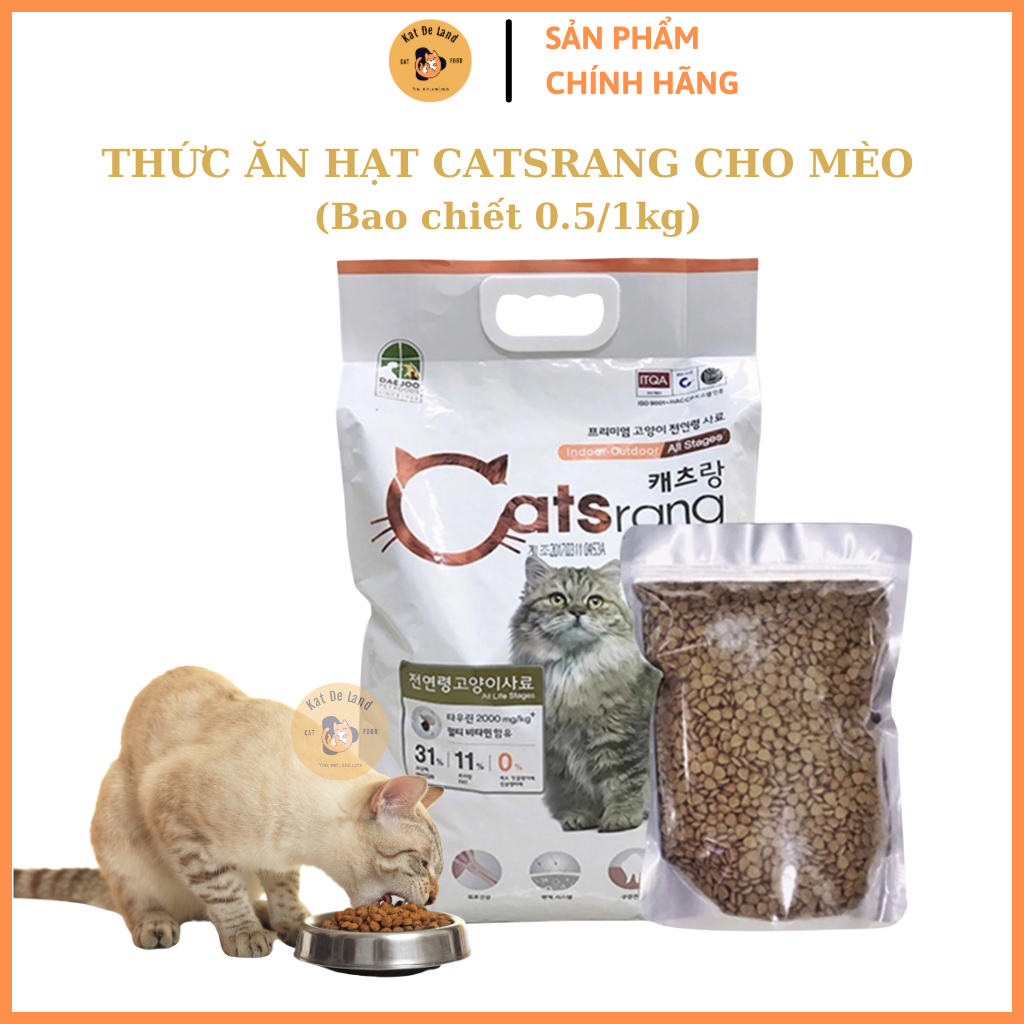 Thức Ăn Cho Mèo Catrang 1KG Cao Cấp Từ Hàn Quốc Cho Mọi Lứa Tuổi