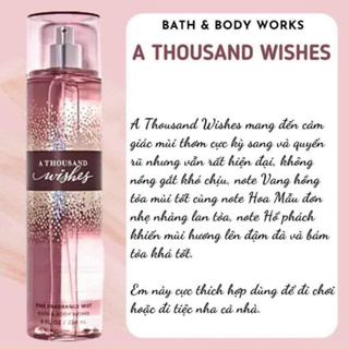 A Thousand Wishes 236ml - Xịt Thơm Toàn Thân Body Mist Nội Địa Trung