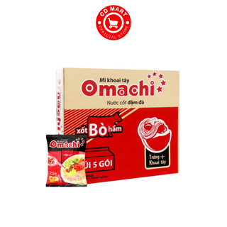 Thùng 30 gói mì khoai tây Omachi Xốt Bò Hầm 80G