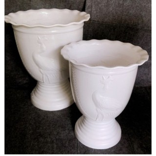 chậu ly cò chân đế cao size lớn 22x29cm
