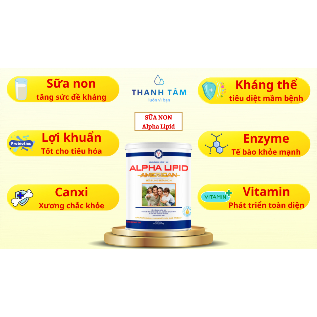 Sữa Alpha Lipid America 450gr CHÍNH HÃNG