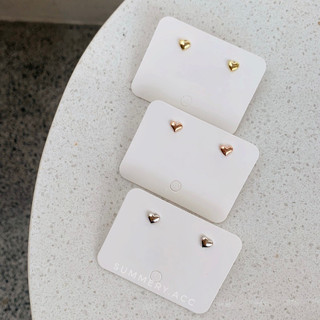 Khuyên tai bạc 925 summery nụ trái tim bông tai s925
