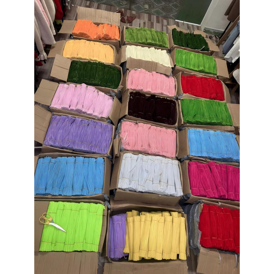 Kẽm Nhung Làm Hoa Bó 100 Cành, Kẽm Nhung Loại 1 Lông Dày Màu Pastel Sáng, Phù Hợp Làm Đồ Handmad
