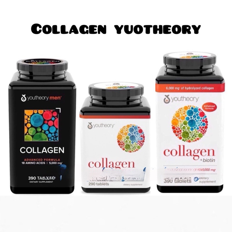 Viên uống bổ sung Collagen Youtheory Mỹ hộp 390 viên